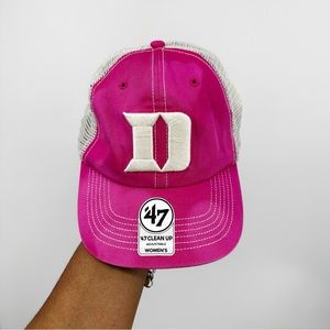 47 Duke University Pink Custom Bleach Splatter Dad Hat OS